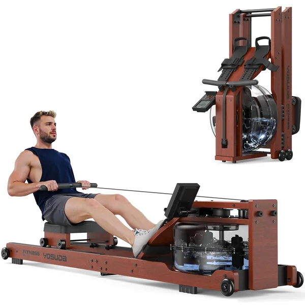 YOSUDA Wooden Water Rower (Foldable)